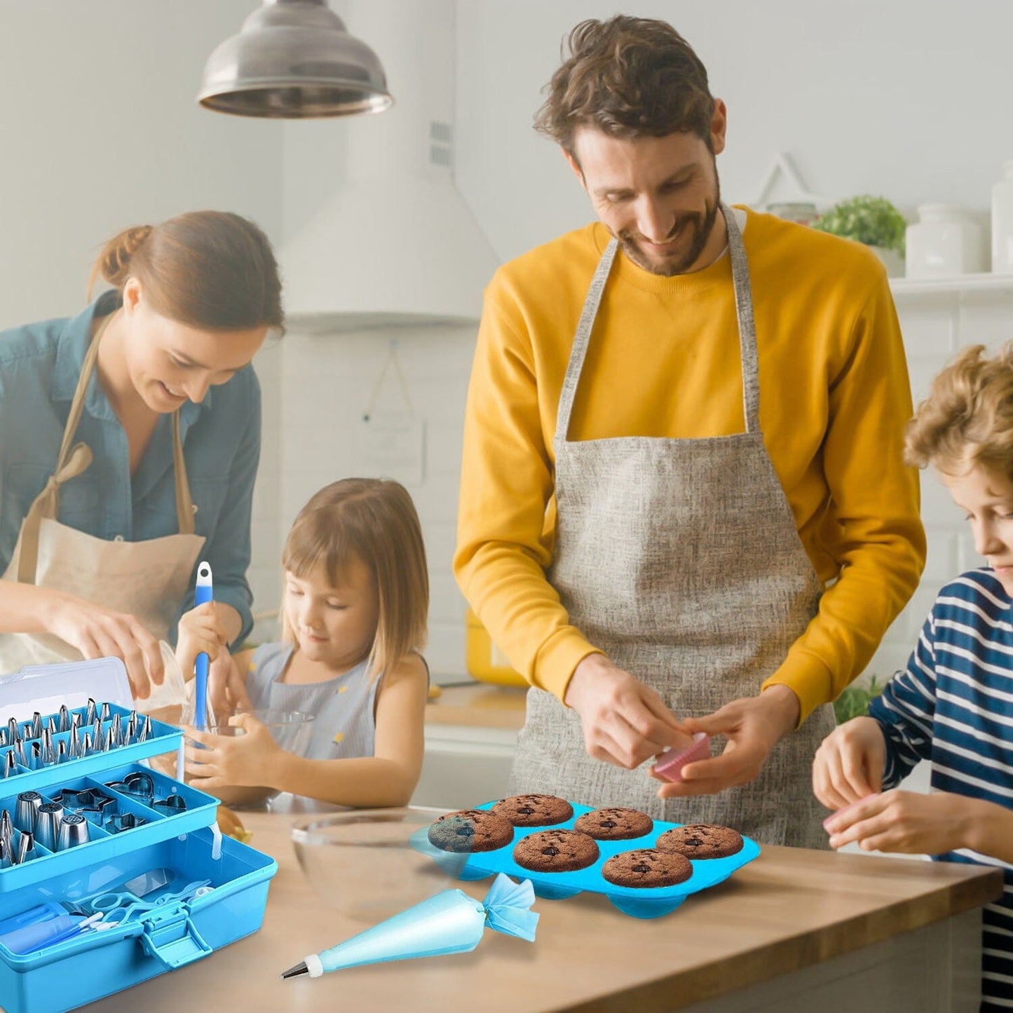 Rynx | 236 pieces: Cake decorating set Baking tools with piping tips Connectors