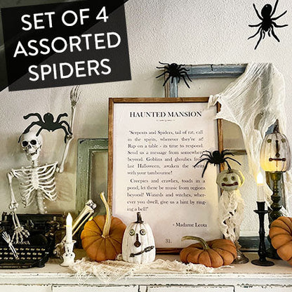 Rynx | Creeping metal spider silhouettes, set of 4