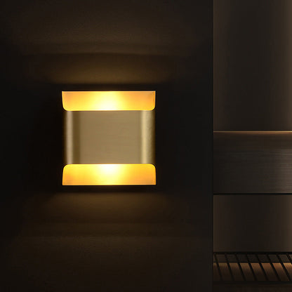 Rynx | Gold Box Flush Wall Lamp Post-Modern Single Metal Wall Light for Stairs