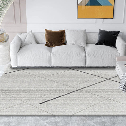 Rynx | Formal Living Room Rug Multicolor One Stage Color Indoor Rug Synthetic Non-Slip Back Pet Friendly Area Rug