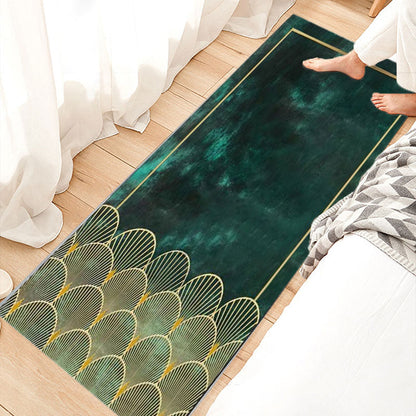 Rynx | Relaxing Bedroom Rug Multicolored Geometric Print Indoor Rug Polyester Non-Slip Back Washable Area Rug
