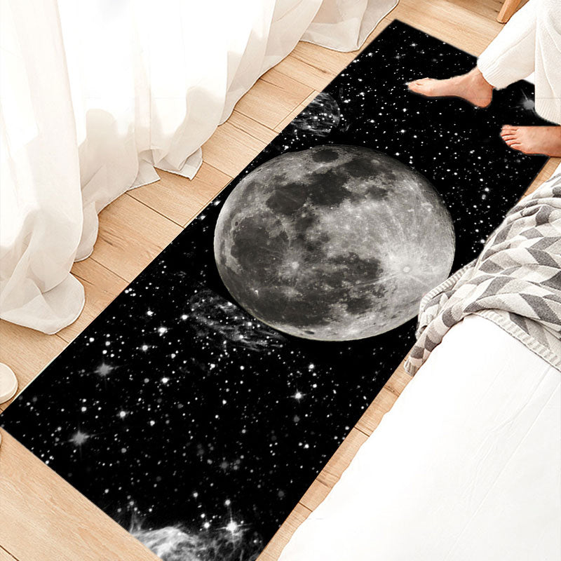 Rynx | Relaxing Bedroom Rug Multicolored Geometric Print Indoor Rug Polyester Non-Slip Back Washable Area Rug