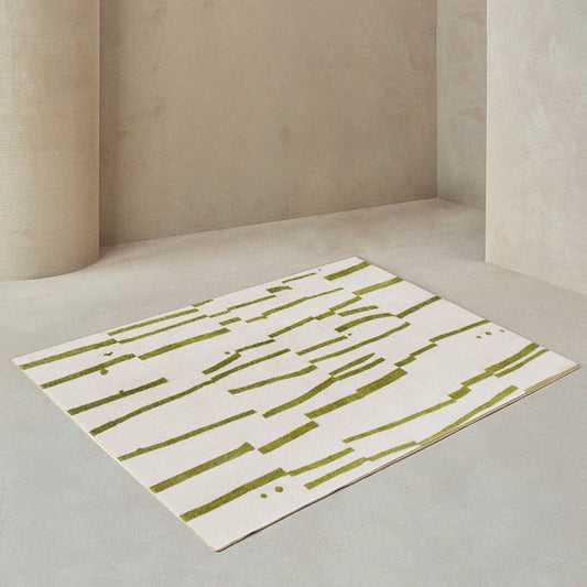Rynx | Relaxing Color Block Rug Multicolor Polyester Indoor Rug Non-Slip Backing Pet-Friendly Area Rug for Decoration