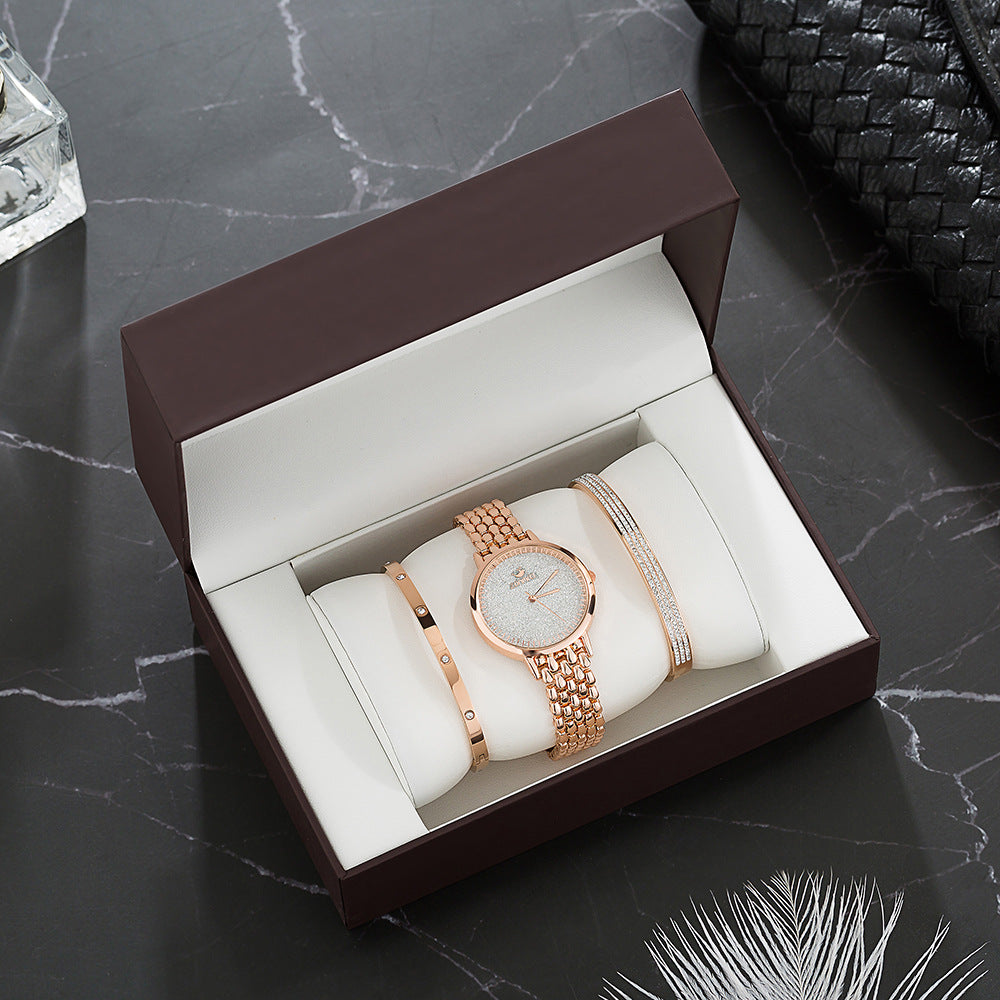 Rynx | Luxury Watch Set Women's Gold Watch Rose gold
