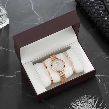 Rynx | Luxury Watch Set Women's Gold Watch Rose gold