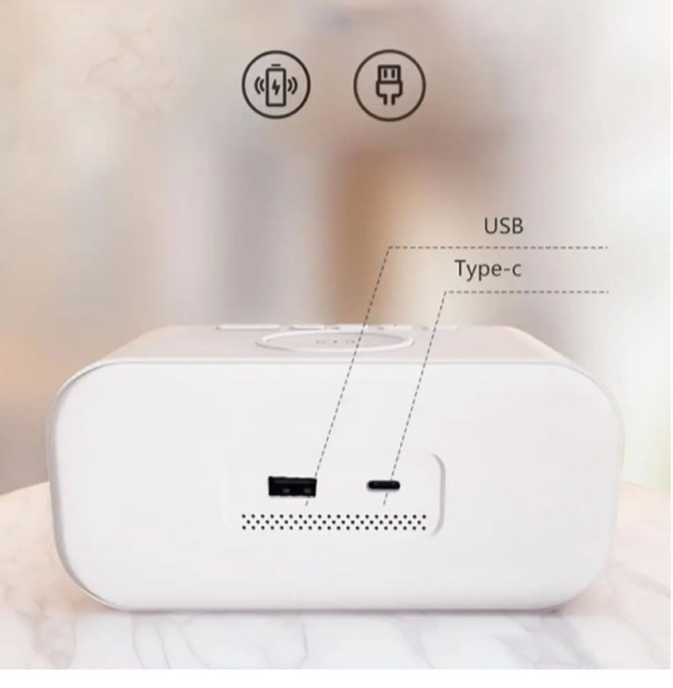 Rynx | MTech wireless charger Smart desk clock
