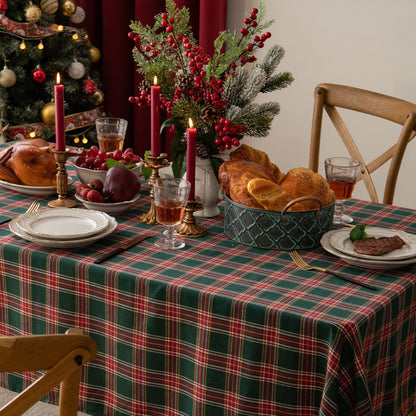 Rynx | Christmas Party Traditional Scottish Check Pattern Tablecloth