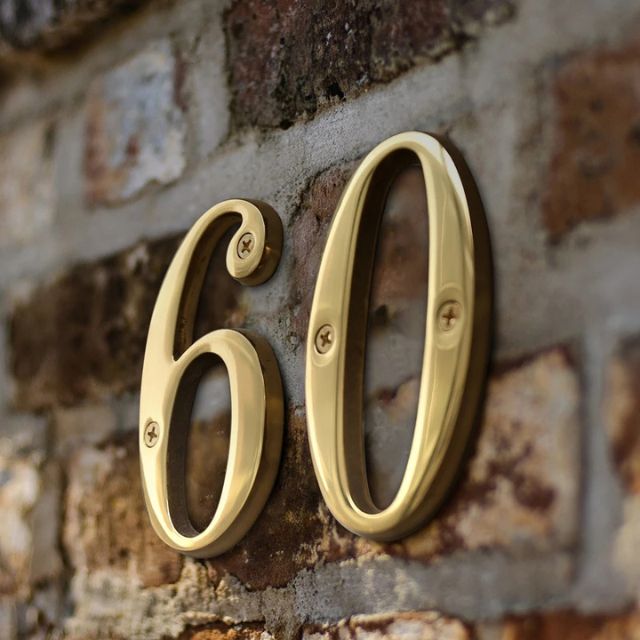 Rynx | Traditional house numbers made of solid brass