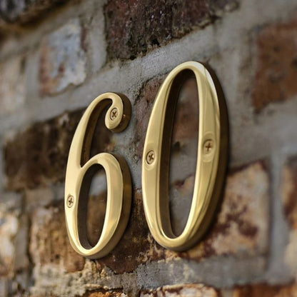 Rynx | Traditional house numbers made of solid brass