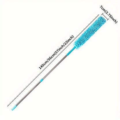 Rynx | Premium Ceiling Fan Duster with Extension Pole – Removable & Washable Dust Removal Brush for Fans, Furniture, and Cars – Reaches High Ceilings, Easy Cleaning Tool for Hard-to-Reach Areas