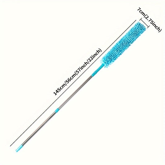 Rynx | Premium Ceiling Fan Duster with Extension Pole – Removable & Washable Dust Removal Brush for Fans, Furniture, and Cars – Reaches High Ceilings, Easy Cleaning Tool for Hard-to-Reach Areas
