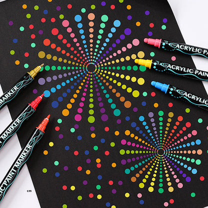 Rynx | 24 Colors Double Tip Acrylic Paint Pens