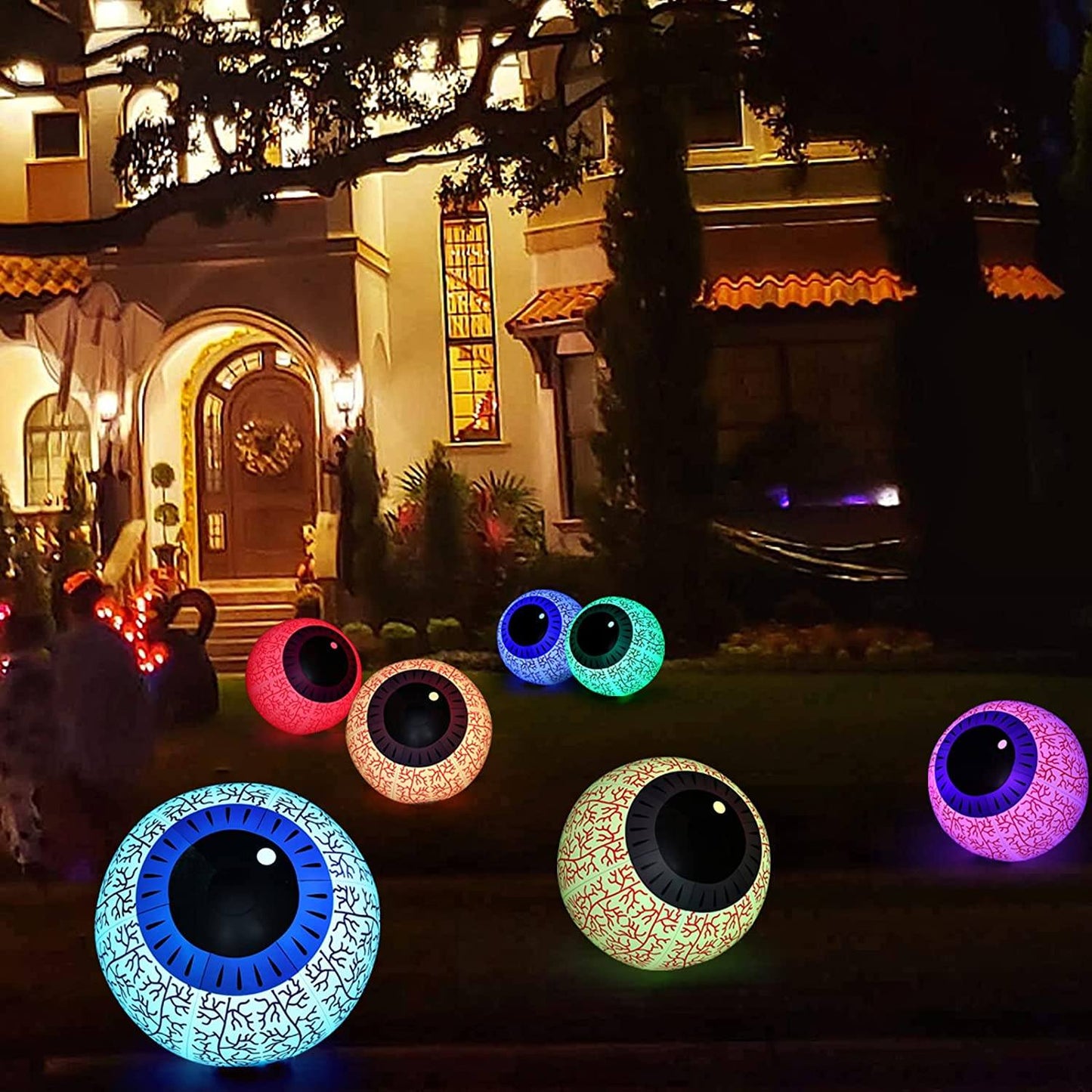 Rynx | 24-inch Halloween inflatable ghost eye decor