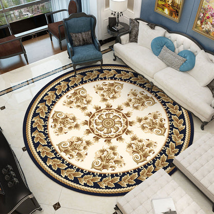 Rynx | Shabby Chic Living Room Rug Multicolored Flower Printed Indoor Carpet Non-Slip Pet-Friendly Area Rug