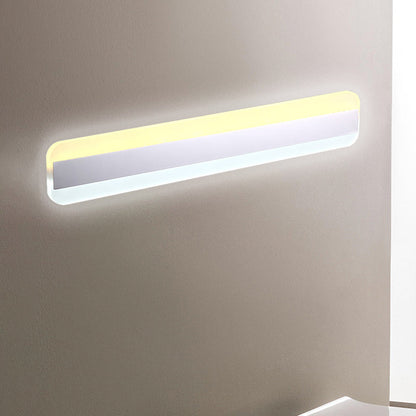 Rynx | 31.5"/39"/47" Width linear makeup mirror light modern acrylic LED bathroom light above the mirror with reflector