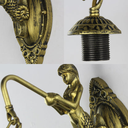 Rynx | Mermaid's Lair - Elegant wall lamp with intricate mosaic and mermaid design