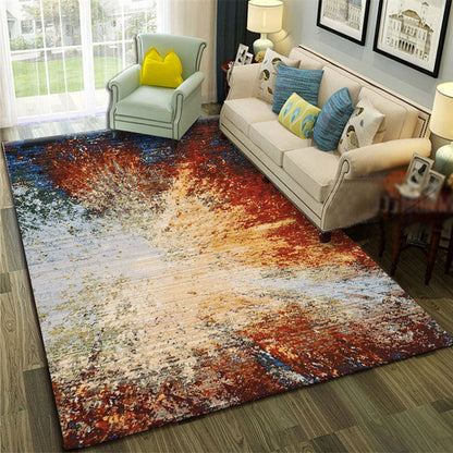 Rynx | Calming Abstract Carpet Multiple Colors Polyester Area Rug Pet-Friendly Easy to Care Indoor Carpet for Living Room