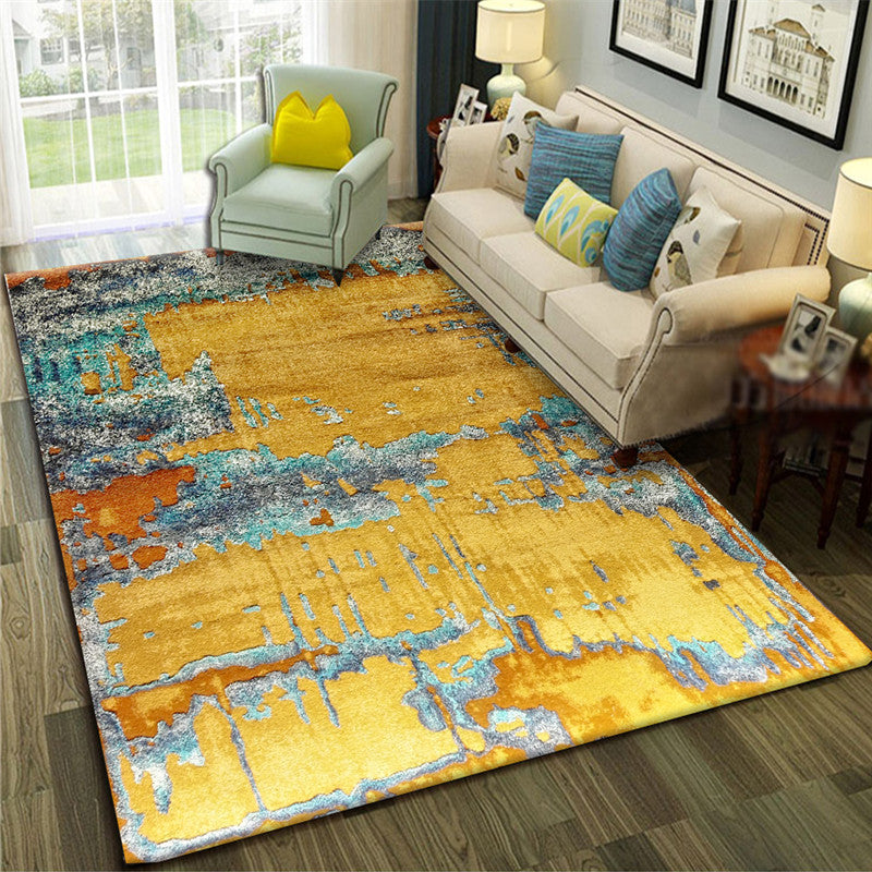 Rynx | Calming Abstract Carpet Multiple Colors Polyester Area Rug Pet-Friendly Easy to Care Indoor Carpet for Living Room