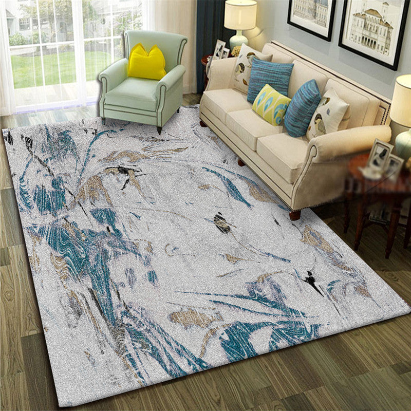 Rynx | Calming Abstract Carpet Multiple Colors Polyester Area Rug Pet-Friendly Easy to Care Indoor Carpet for Living Room