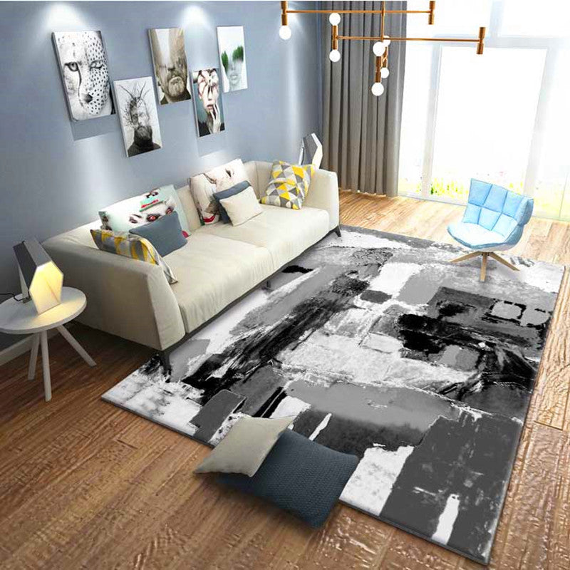 Rynx | Calming Abstract Carpet Multiple Colors Polyester Area Rug Pet-Friendly Easy to Care Indoor Carpet for Living Room