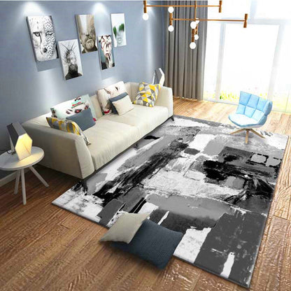 Rynx | Calming Abstract Carpet Multiple Colors Polyester Area Rug Pet-Friendly Easy to Care Indoor Carpet for Living Room