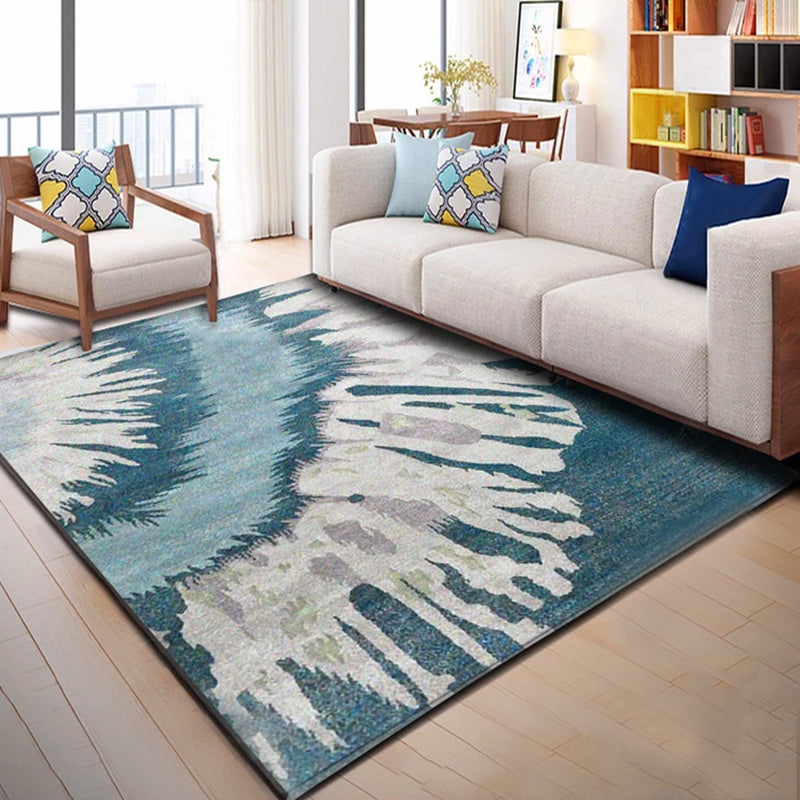 Rynx | Calming Abstract Carpet Multiple Colors Polyester Area Rug Pet-Friendly Easy to Care Indoor Carpet for Living Room