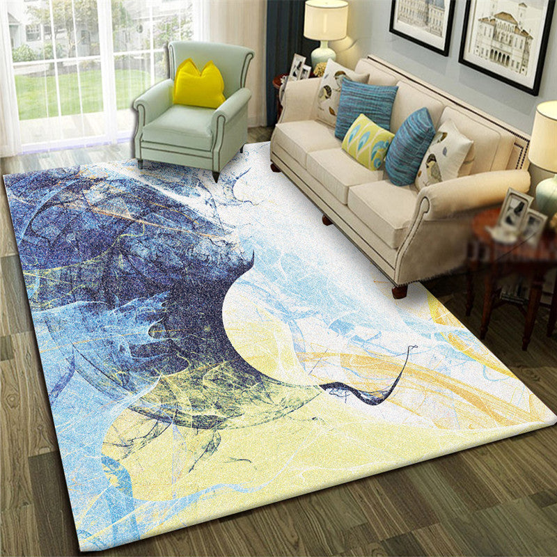 Rynx | Calming Abstract Carpet Multiple Colors Polyester Area Rug Pet-Friendly Easy to Care Indoor Carpet for Living Room