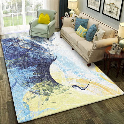 Rynx | Calming Abstract Carpet Multiple Colors Polyester Area Rug Pet-Friendly Easy to Care Indoor Carpet for Living Room
