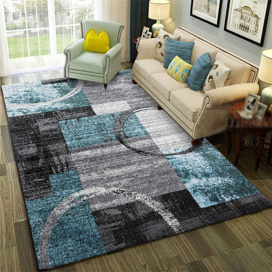 Rynx | Calming Abstract Carpet Multiple Colors Polyester Area Rug Pet-Friendly Easy to Care Indoor Carpet for Living Room