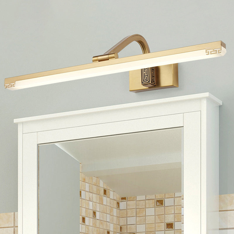 Rynx | Adjustable linear LED mirror light traditional acrylic wall lamp lighting for the bathroom