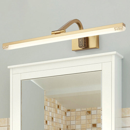 Rynx | Adjustable linear LED mirror light traditional acrylic wall lamp lighting for the bathroom