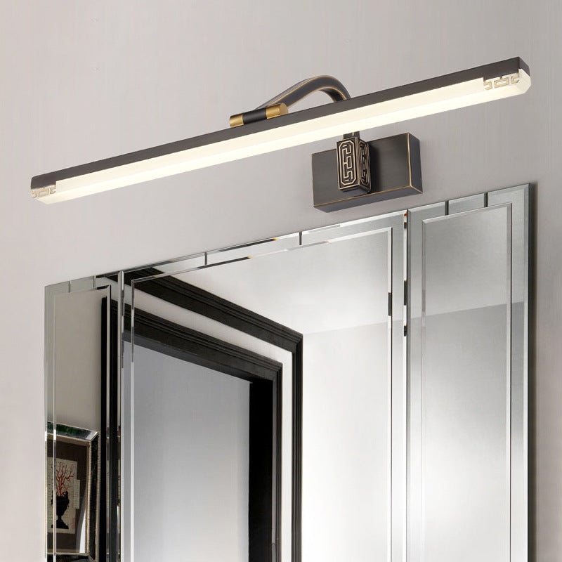Rynx | Adjustable linear LED mirror light traditional acrylic wall lamp lighting for the bathroom