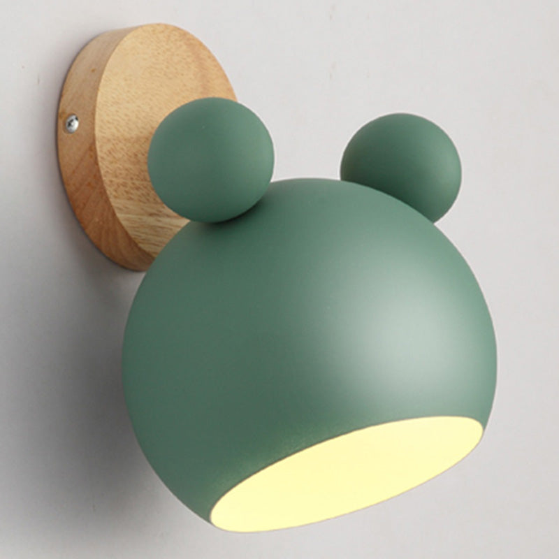 Rynx | Rotatable Shade Metal Wall Mounted Reading Light Macaron Style 1-Light Wall Lamp for Bedroom