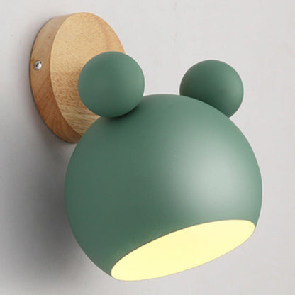 Rynx | Rotatable Shade Metal Wall Mounted Reading Light Macaron Style 1-Light Wall Lamp for Bedroom