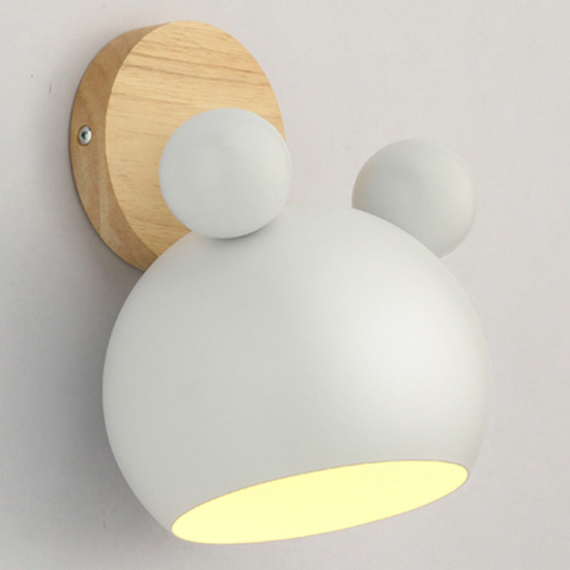 Rynx | Rotatable Shade Metal Wall Mounted Reading Light Macaron Style 1-Light Wall Lamp for Bedroom