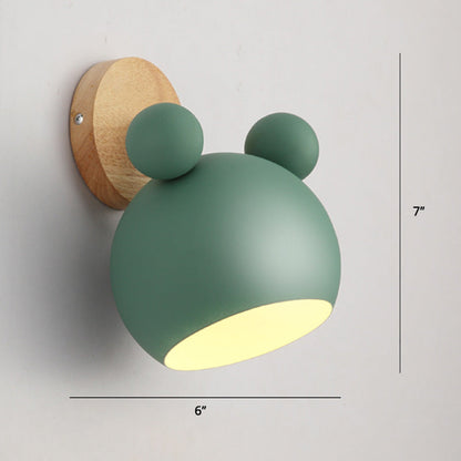 Rynx | Rotatable Shade Metal Wall Mounted Reading Light Macaron Style 1-Light Wall Lamp for Bedroom