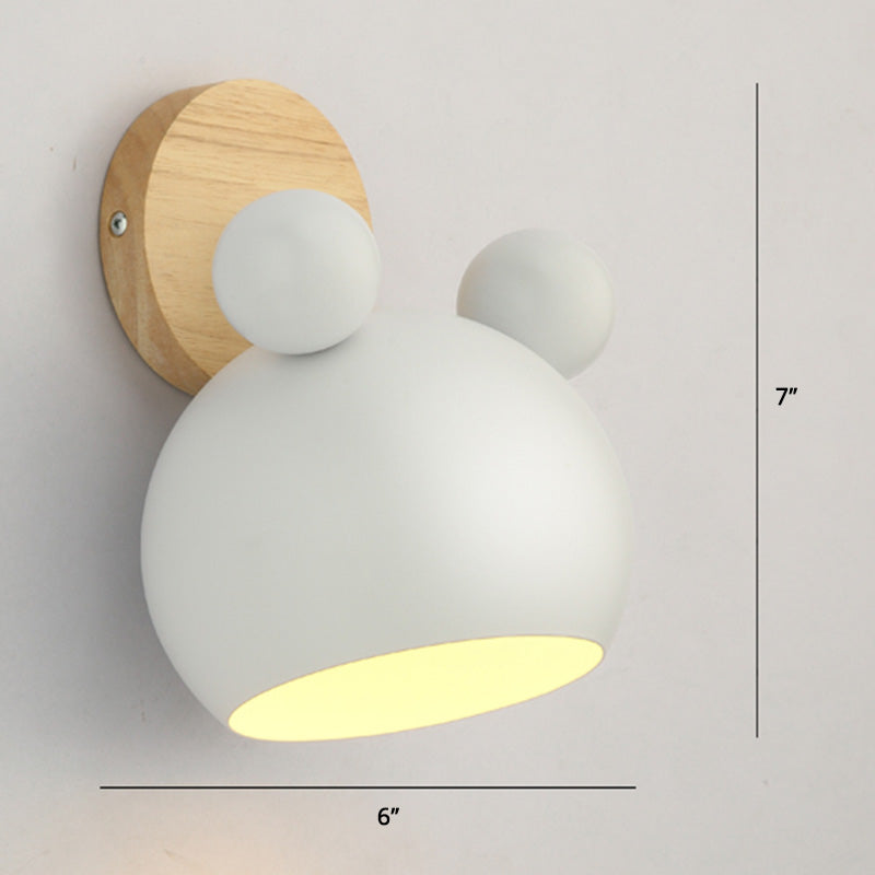 Rynx | Rotatable Shade Metal Wall Mounted Reading Light Macaron Style 1-Light Wall Lamp for Bedroom