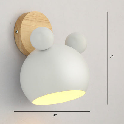 Rynx | Rotatable Shade Metal Wall Mounted Reading Light Macaron Style 1-Light Wall Lamp for Bedroom