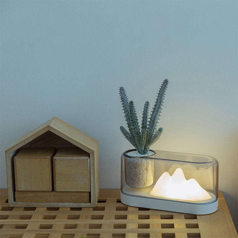 Rynx | MountainLight - Artistic Rechargeable LED Table Lamp with Storage Cup
