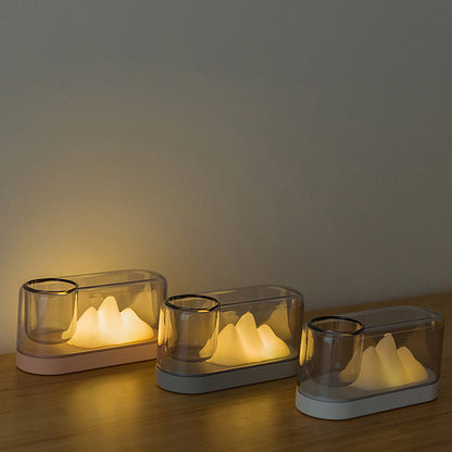Rynx | MountainLight - Artistic Rechargeable LED Table Lamp with Storage Cup