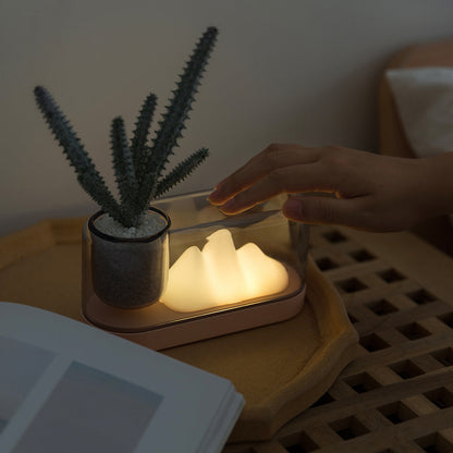 Rynx | MountainLight - Artistic Rechargeable LED Table Lamp with Storage Cup