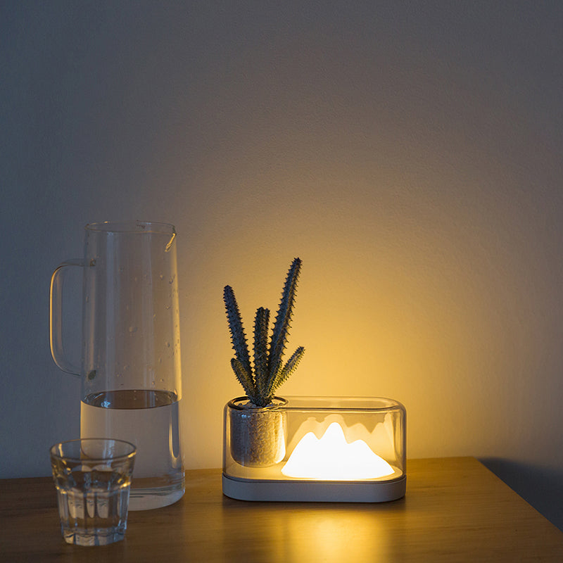Rynx | MountainLight - Artistic Rechargeable LED Table Lamp with Storage Cup