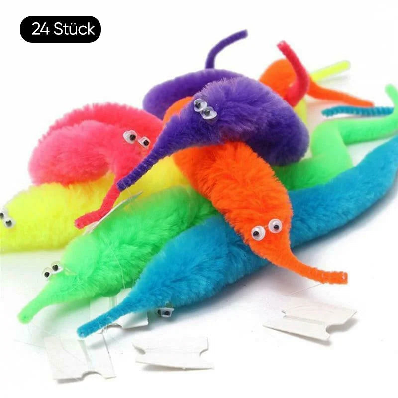 Rynx | Twisted fuzzy worm toy