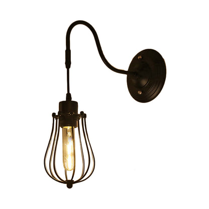 Rynx | Metal Cylinder/Hexagonal Engaged Wall Lamp Farm 1 Lamp Restaurant Wall Mount Fixture in Black