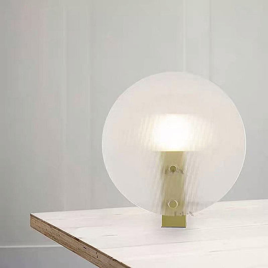 Rynx Transparent Fluted Acrylic Nightstand Lamp