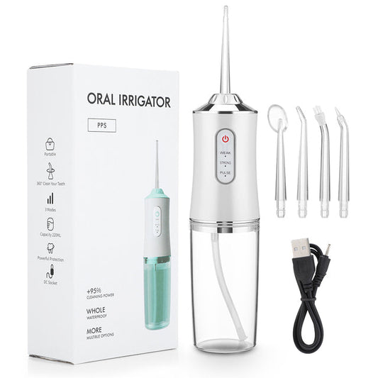 RYNX | Waterproof Irrigator Dental Cleaner, Cordless & Rechargeable Water Flosser
