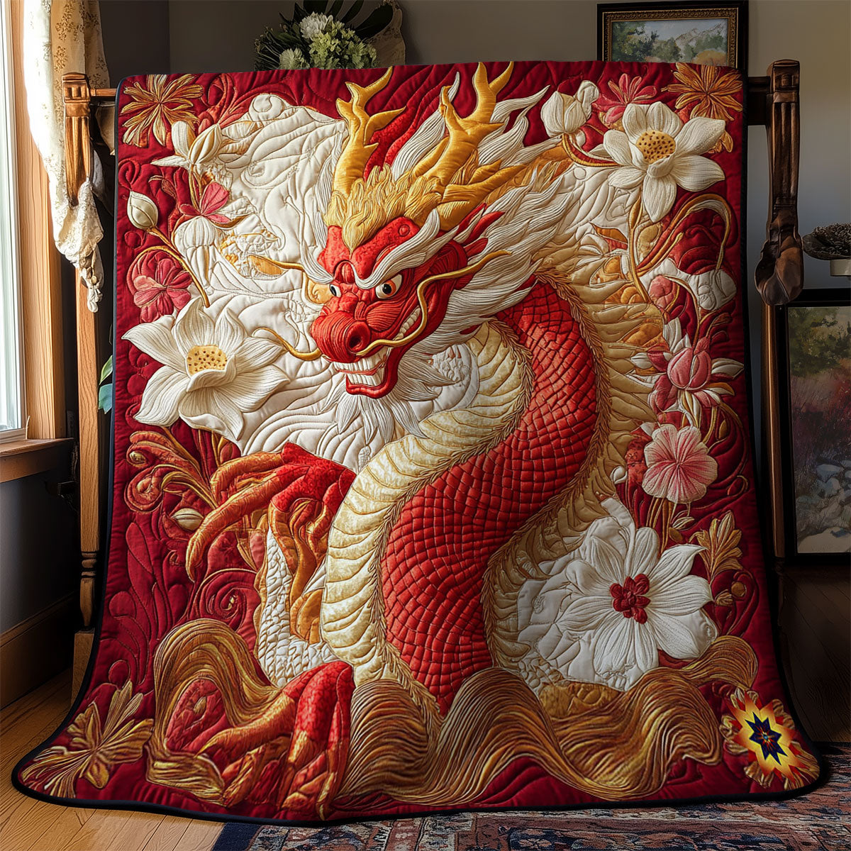 Rynx | Fire Asian Dragon Quilt