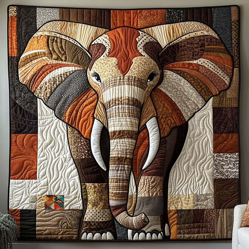 Rynx | Majestic Elephant Mosaic Quilt