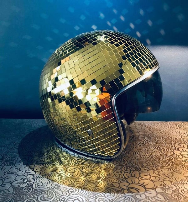 RYNX | Disco Ball Helmet With Retractable Visor