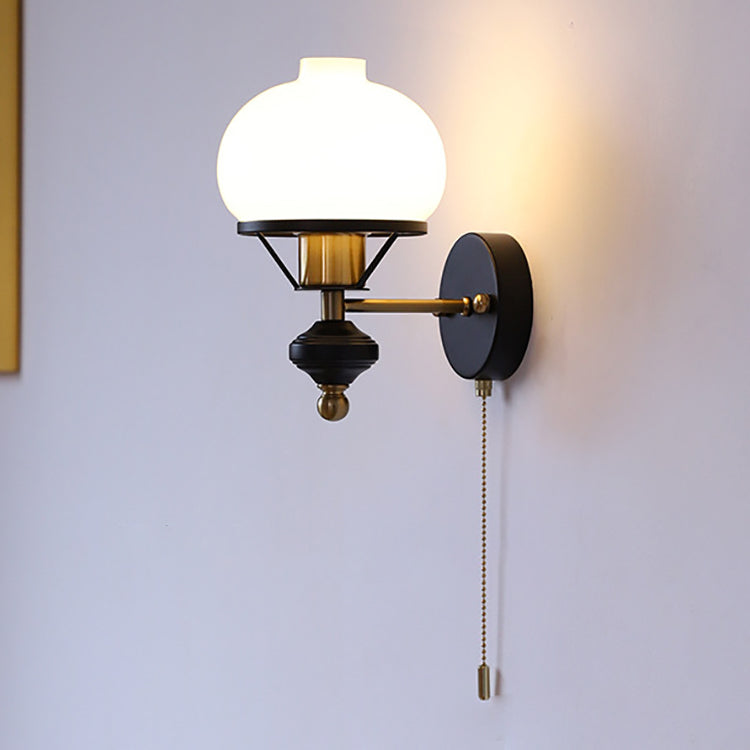 Rynx | GeoLuxe French Geometric Wall Lamp | Iron & Glass | 1-Light Design for Living Room